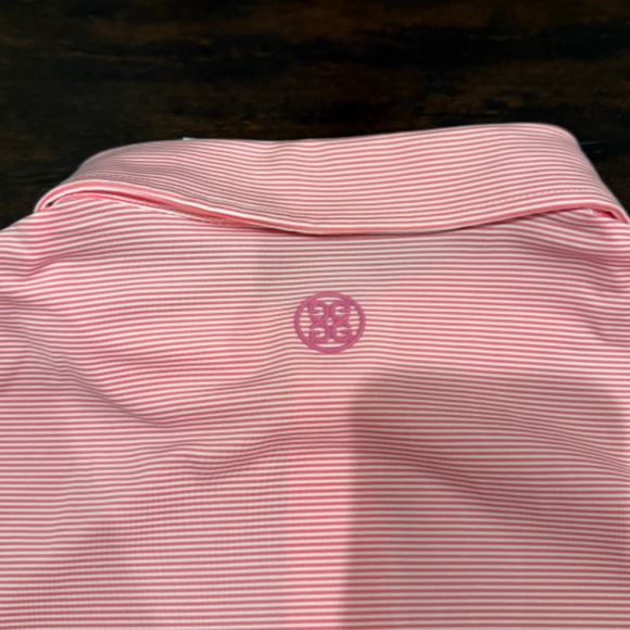 G/FORE Men's Large Feeder Stripe Tech Jersey Polo AZA MSRP $120 - Picture 8 of 11